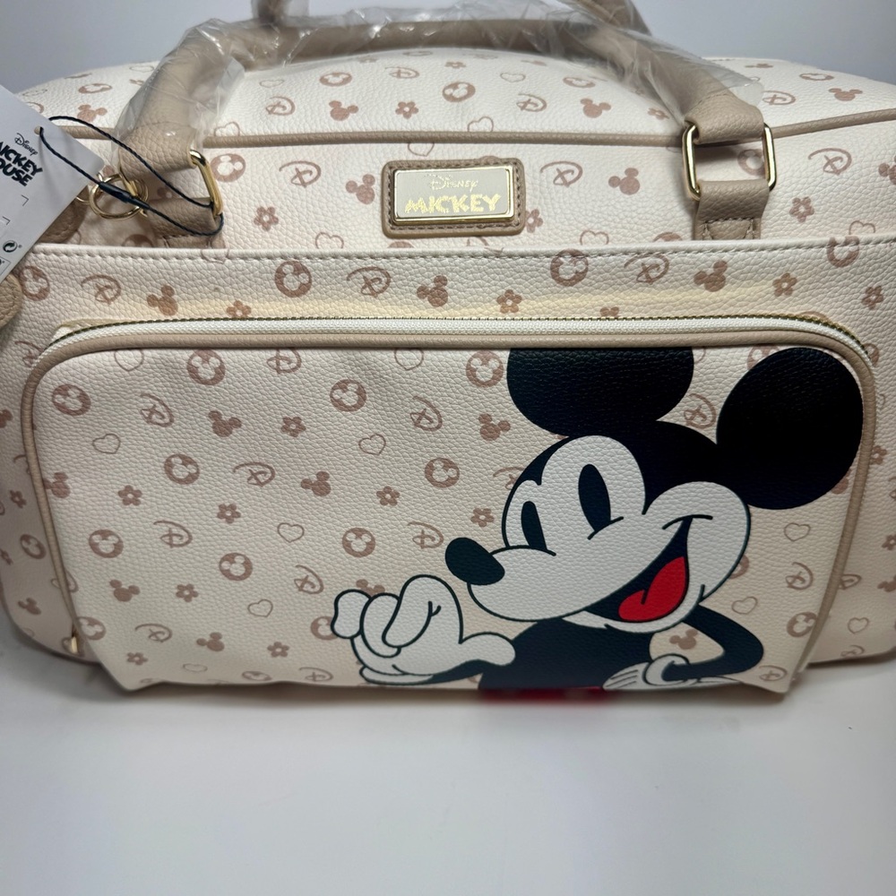 NWT. Disney X Primark Mickey Mouse Faux Leather Weekender bag - Picture 5 of 14
